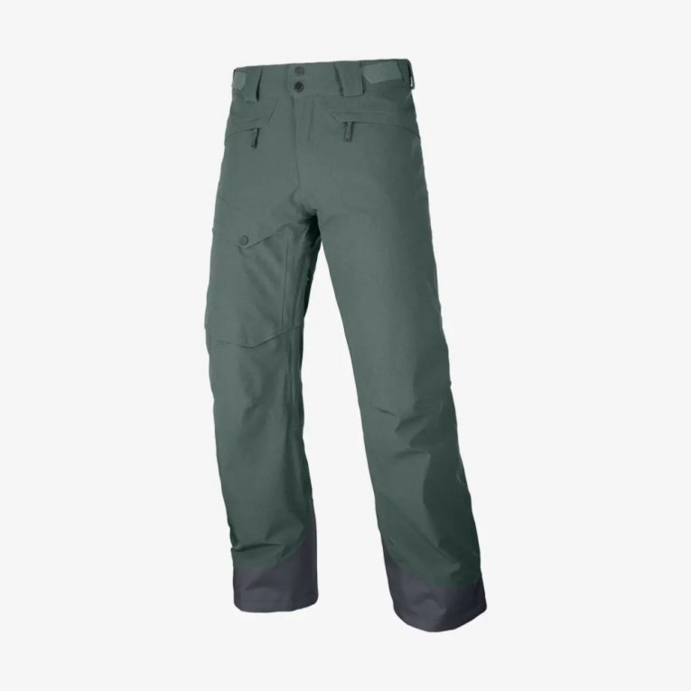 Green Salomon Untracked Men's Ski Pants | PH 18732F